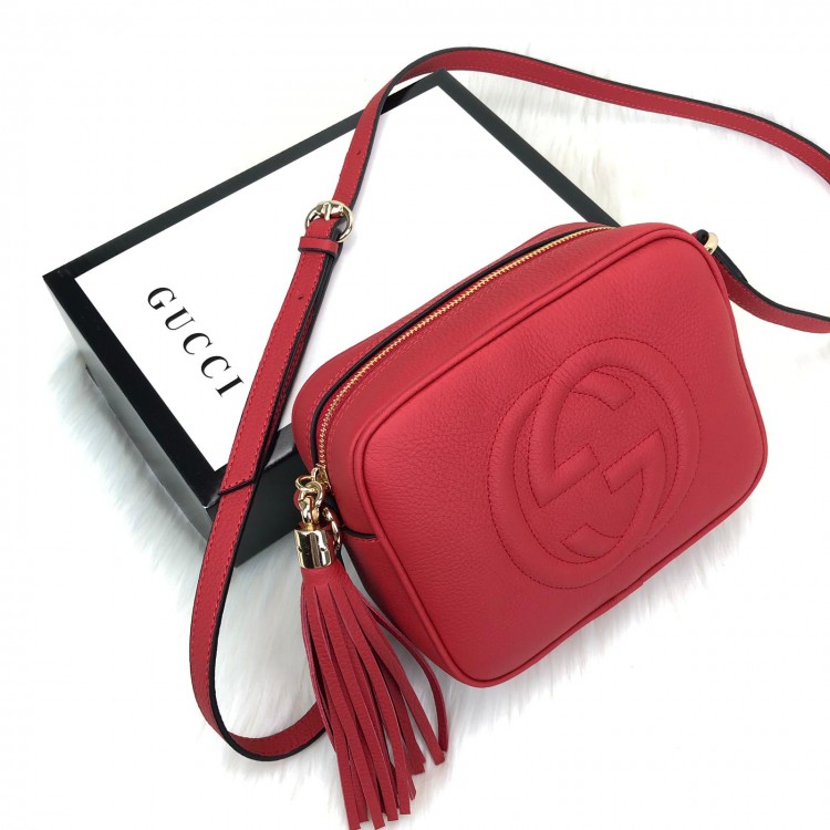 GUCCİ SOHO DİSCO BAG HAKİKİ DERİ KIRMIZI